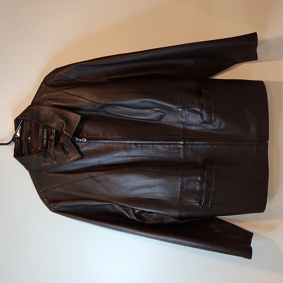 Lane Bryant Jackets & Blazers - Lane Bryant Genuine Leather Jacket Women's Size 22/24 Brown VERY NICE!!